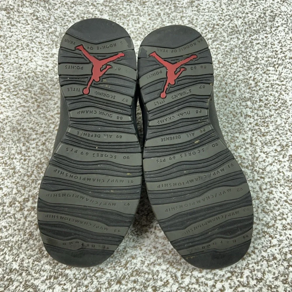 Jordan Shoes Mens Size 10.5 Gray Air 10 Retro Shadow Basketball Sneaker Mid Rise